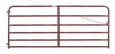 ECON 6 BAR GATE RED 10'