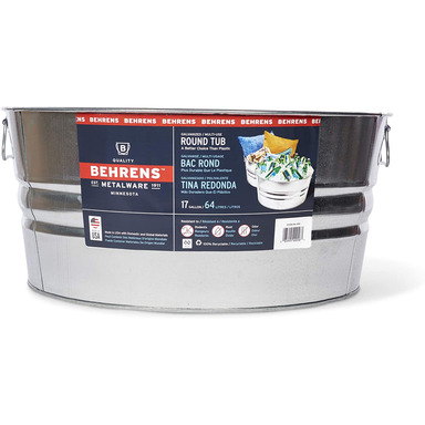 TUB ROUND GLVNZD 17GAL