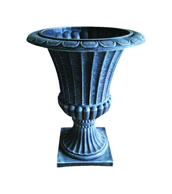 PLANTER URN GRAY 16"