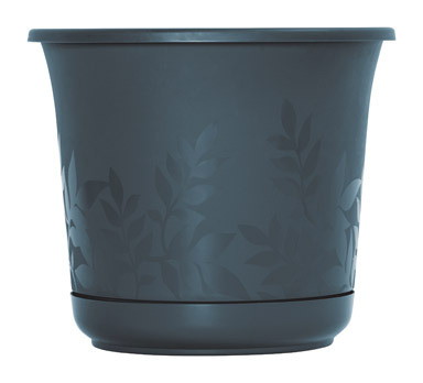 12"  Freesia Planter Charcoal