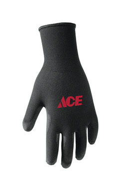 ACE GLOVES POLY COATED L