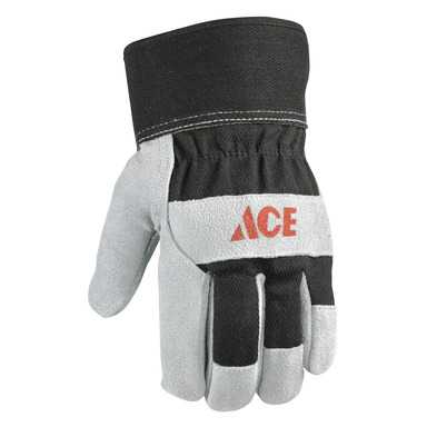 Ace Gloves Lthr Plm M