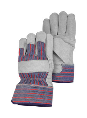 GLOVES LEATHR PALM 5PK L