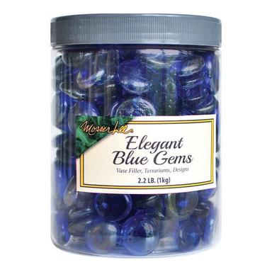 Ml Elegant Blue Glass Gems 2.2#