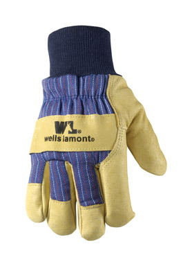 Wells Lamont Men's Cold Weather Work Gloves Tan/Blue XXL 1 pk