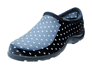 WOMN SHOE BLK PLKA DOT 8