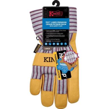 KINCO LINED SUEDE GLOV MEN XL