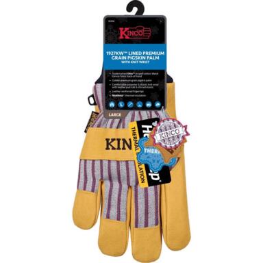 LG Lined Pigskin Palm Gloves