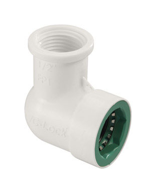 1/2" PVC-LOCK PUSH X FIP ELBOW