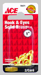 HOOK&EYE 1" BRASS CD2