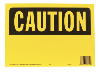 SIGN OSHA CAUTION 10X14"