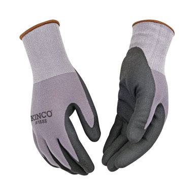 GLOVE NITRILE PALM GRY L