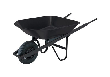 4 CF STEEL WHEELBARROW BLK S41