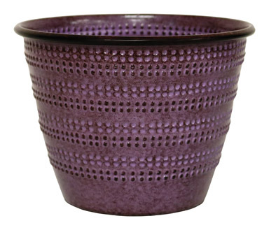 6" PLUM COBBLESTONE PLANTER