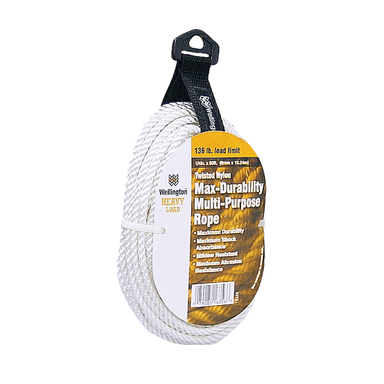 1/4"  X 50' TWISTED NYLON ROPE