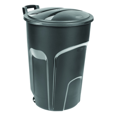 Wheeled Garbage Can Blk 32g