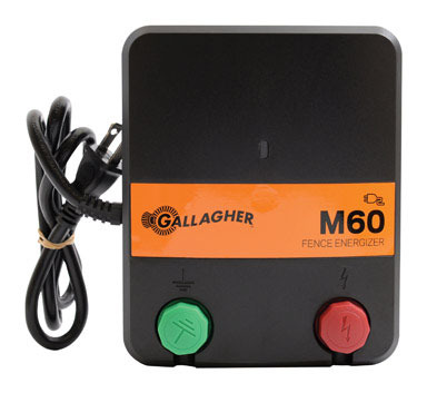Gallagher M60 110 V Solar-Powered Fence Energizer 278784000 sq ft Black/Orange