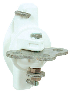T-Post Gate Handle Anchor White