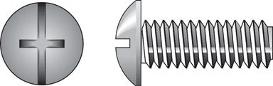 Hillman No. 8-32  S X 1/2 in. L Combination Truss Head Zinc-Plated Steel Machine Screws 100 pk