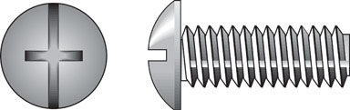 Hillman No. 8-32  S X 1-1/4 in. L Combination Truss Head Zinc-Plated Steel Machine Screws 100 pk
