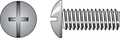 Hillman No. 8-32  S X 1-1/2 in. L Combination Truss Head Zinc-Plated Steel Machine Screws 100 pk