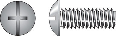 Hillman No. 8-32  S X 2 in. L Combination Truss Head Zinc-Plated Steel Machine Screws 100 pk