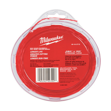 .08"X150' Milwaukee Trimmer Line