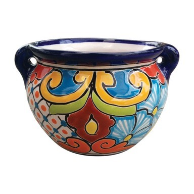 Ceramic Planter Michoacana 6"H