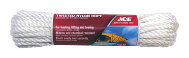 Twisted Nylon Rope 1/4"x50'