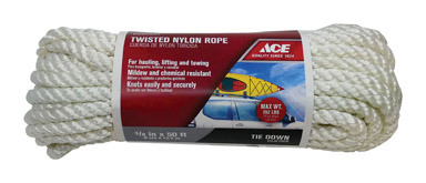 Twisted Nylon Rope 3/8"x50'