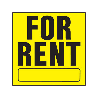 Disc Sign For Rent Plast 5028947