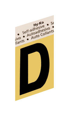 LETTER"D"GOLD 1-1/2"ALUM