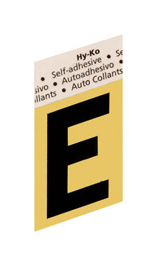 LETTER"E"GOLD 1-1/2"ALUM