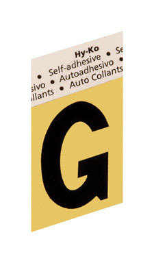 LETTER"G"GOLD 1-1/2"ALUM