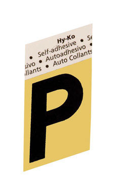 LETTER"P"GOLD 1-1/2"ALUM