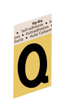 LETTER"Q"GOLD 1-1/2"ALUM