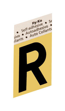 LETTER"R"GOLD 1-1/2"ALUM