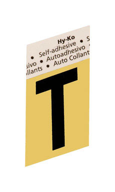 LETTER"T"GOLD 1-1/2"ALUM