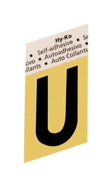 LETTER"U"GOLD 1-1/2"ALUM