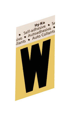 LETTER"W"GOLD 1-1/2"ALUM