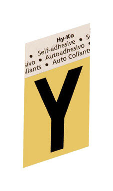 LETTER"Y"GOLD 1-1/2"ALUM