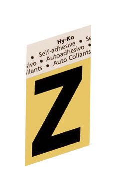 LETTER"Z"GOLD 1-1/2"ALUM