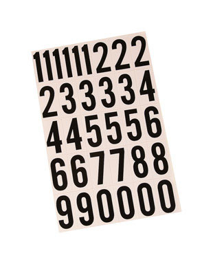 NUMBERS SET 2" BLK VINYL