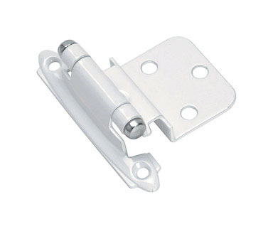 HINGE 3/8" INSET WHITE