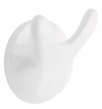 DOUBLE ROBE HOOK WHITE