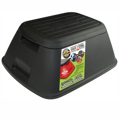 STEP STOOL BLK 500LB CAP