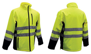 Hi-vis Sftshl Jacket Lrg