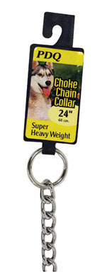 PDQ Silver Steel Dog Choke Chain Collar Large/X-Large