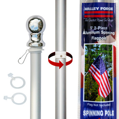Flag Pole Alum 2pc 5'