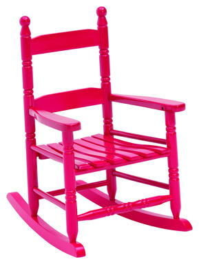 KIDS WOOD ROCKER RED